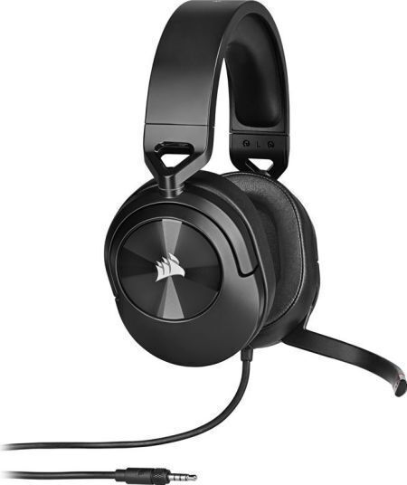 Corsair HS55 Wireless Over Ear Gaming Headset με σύνδεση Bluetooth / USB Carbon for PC / PS4