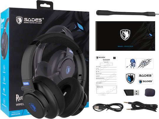 Sades Runner Ασύρματο Over Ear Gaming Headset με σύνδεση Bluetooth for PC