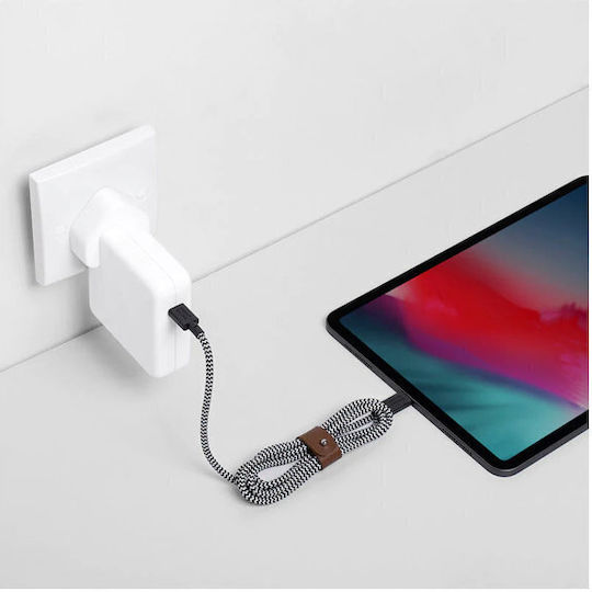 Native Union Belt USB 2.0 Cable USB-C Male - USB-C PD Black 1.2m BELT-C-ZEB-2-NP