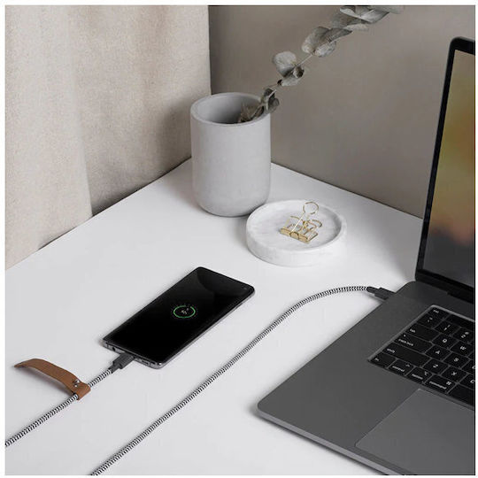 Native Union Belt USB 2.0 Cable USB-C Male - USB-C PD Black 1.2m BELT-C-ZEB-2-NP