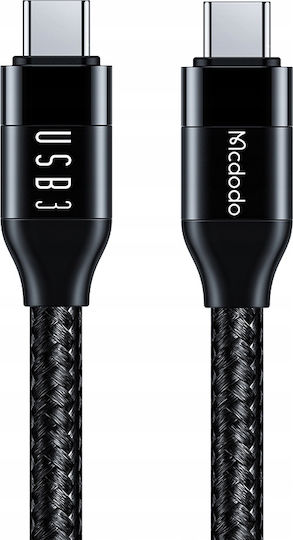Mcdodo USB 2.0 Cable USB-C male - USB-C 100W PD Μαύρο 1.2m CA-7132