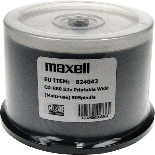 Maxell Εγγράψιμα CD-R 52x 700MB 50τμχ