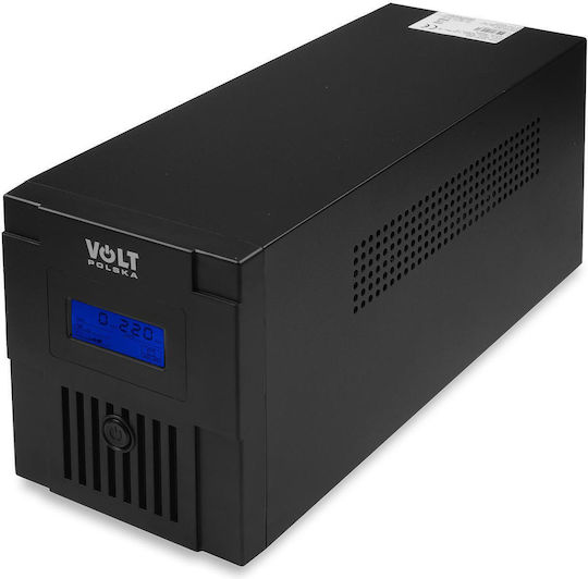 Volt Polska Микро UPS (VI) Интерактивна Линия 2000VA 1200W с 3 Schuko AC Гнезда