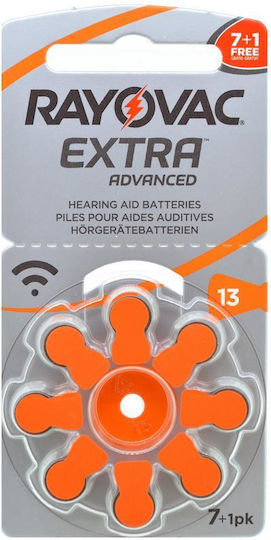 Rayovac Extra Advanced Батерии За Слухови Апарати 13 1.45V 8бр