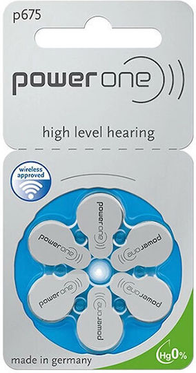 Varta Hearing Aid Batteries 675 1.45V 6pcs