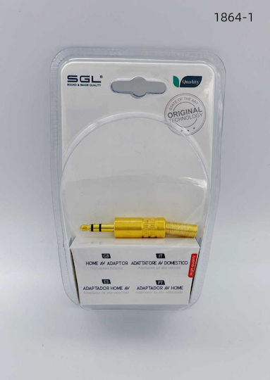 SGL Stecker 3,5 mm Klinke männlich Gold (098296)