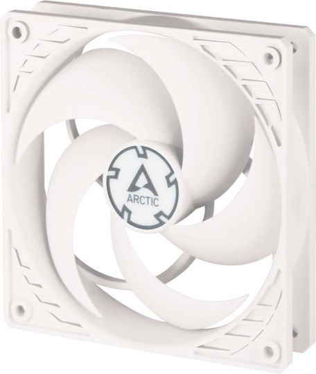 Arctic P12 Max Case Fan 120mm with Without LEDs Lighting and Connection 4-Pin PWM 1pcs White