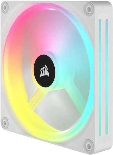 Corsair iCUE LINK QX140 Ventilator Pentru Carcasă (2000rpm) cu Iluminare RGB Albă
