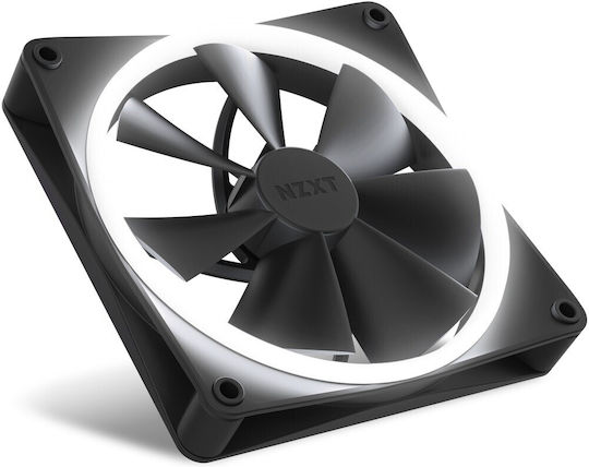 NZXT F140 Gehäuselüfter (1800rpm / 89,48cfm) mit RGB-Beleuchtung und Verbindung 4-Pin PWM
