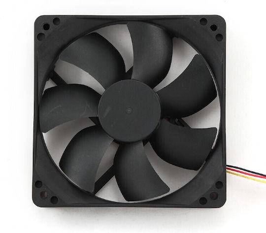 Gembird Gehäuselüfter 3 Ball Gehäuselüfter 120mm (2500rpm / 24,8cfm) Ohne LEDs Beleuchtung und Verbindung 3-polig