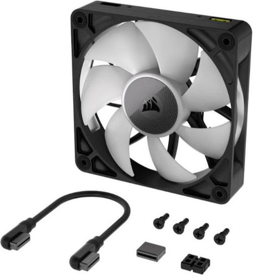 Corsair iCue Link RX120 Case Fan (2100rpm / 74.2cfm) with RGB Lighting and 4-Pin PWM Connection