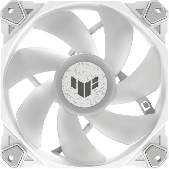 Asus TF120 Case Fan 1900rpm 76cfm with ARGB Lighting and 4-Pin PWM Connection White