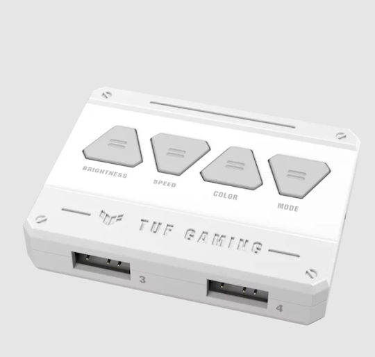 Asus TF120 Case Fan 1900rpm 76cfm with ARGB Lighting and 4-Pin PWM Connection 3pcs White