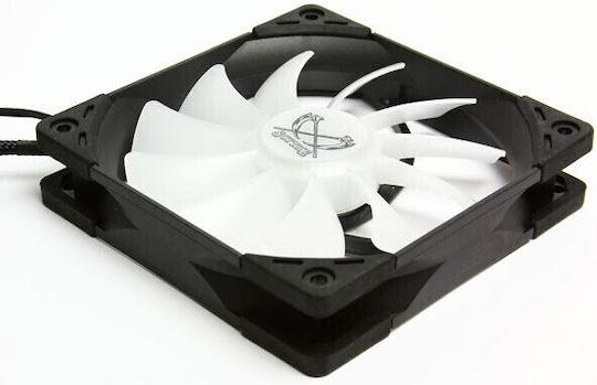 Scythe Ventilator Pentru Carcasă Kaze Flex 120mm (1800rpm / 79.76cfm) cu Iluminare RGB și Conexiune 4-Pin PWM