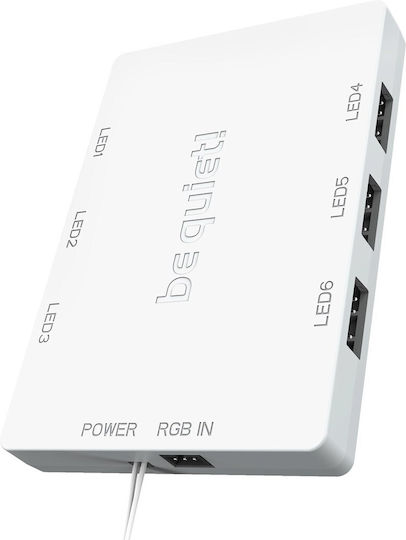 Be Quiet Light Wings High Speed Case Fan 140mm (1500rpm / 95.14cfm) with ARGB Lighting and 4-Pin PWM Connection 3pcs White