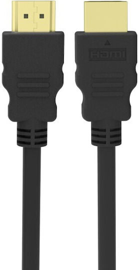 Powertech Cable HDMI male - HDMI male 1m Μαύρο