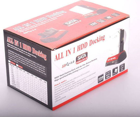 Ulanson All in 1 HDD Docking 575 Docking Station for 2 Hard Drives IDE/SATA 2.5" / 3.5" with Connection USB 2.0