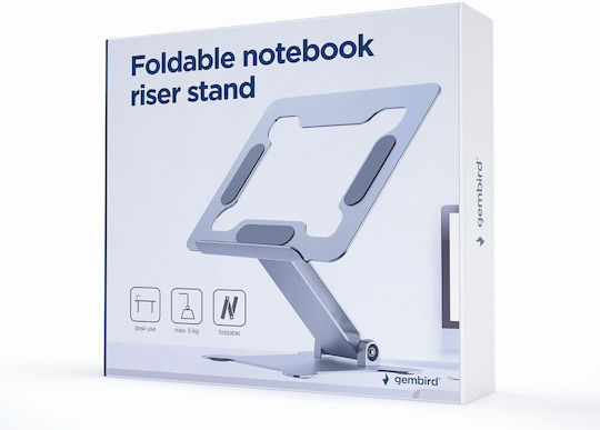 Gembird Βάση Στήριξης για Laptop Ασημί (NBS-D1-03)