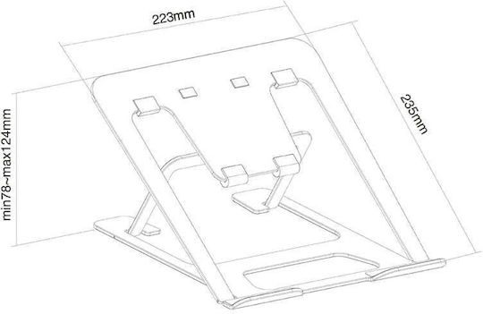 Neomounts Βάση για Laptop έως 17" Γκρι (NSLS085GREY)
