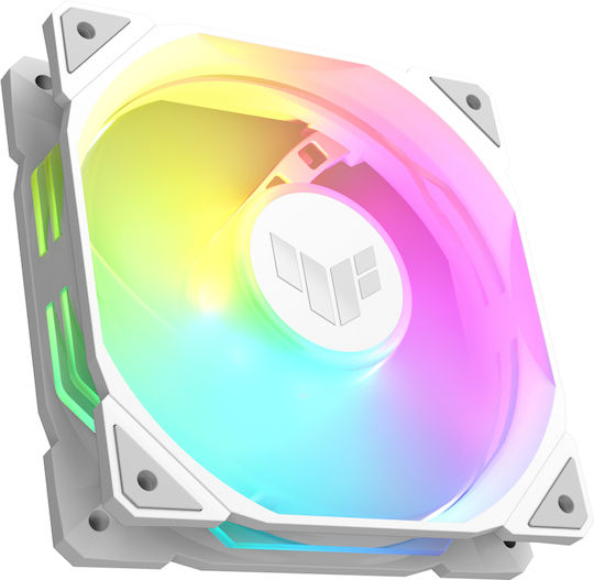Asus TUF Gaming TR120 Case Fans (2000rpm / 77.4cfm) with ARGB Lighting and Connection 4-Pin PWM White