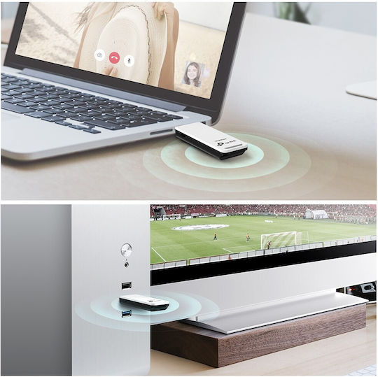 TP-LINK TL-WN821N Αντάπτορας Δικτύου USB με Ασύρματη Σύνδεση Wi-Fi 300Mbps (v1)