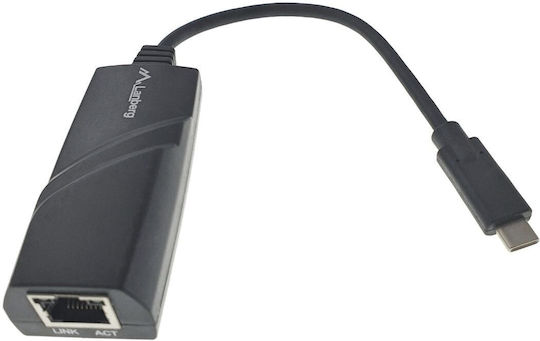 Lanberg NC-1000-02 Αντάπτορας Δικτύου USB-C με Ενσύρματη Σύνδεση Gigabit Ethernet