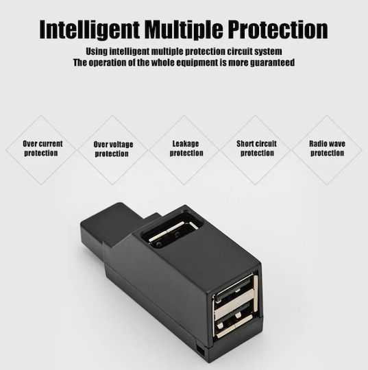 USB Хъб 3 Порта USB 3.0 с Връзка USB-A