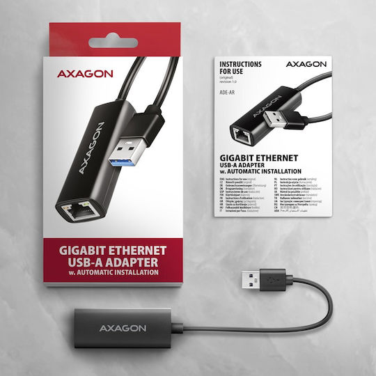 Axagon ADE-AR Αντάπτορας Δικτύου USB με Ενσύρματη Σύνδεση Gigabit Ethernet (v1)