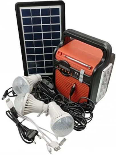 Solar Lighting System 3 Lamps Radio with USB Charging EP-371BT
