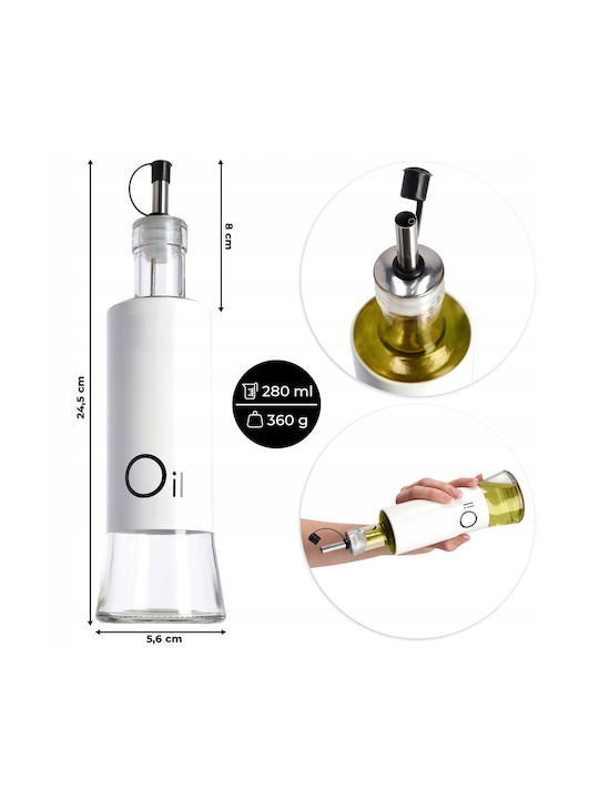 Kadax Δοχείο Λαδιού Γυάλινο με Ροή 320ml