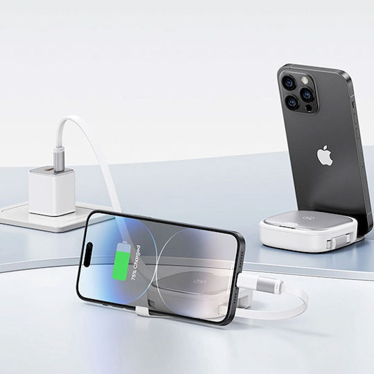 Usams US-SJ650 Ausziehbar / Tasche USB zu Typ-C,TC-TC / Blitzschlag / Micro-USB Kabel 3A Lila 1m (SJ650USB03)
