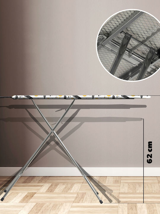 Kadax Bügelbrett für Dampfbügeleisen Zusammenklappbar 105x30cm