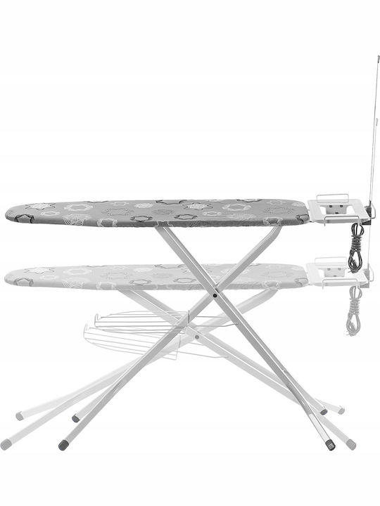 Kadax Bügelbrett für Dampfbügeleisen Zusammenklappbar 120x38cm