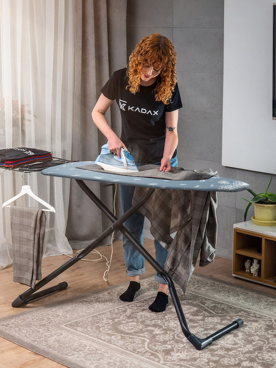 Kadax Masă de călcat pentru fier de călcat cu abur Compact 120x42cm