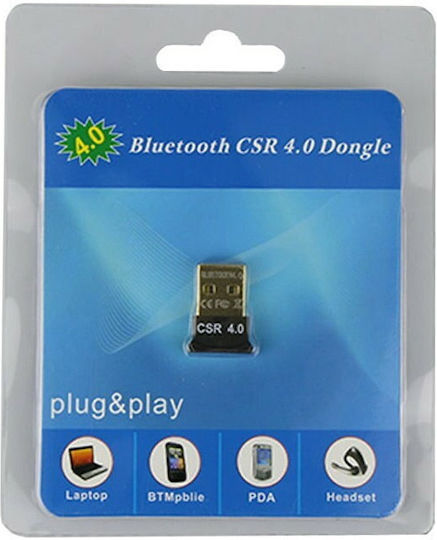 Iggual USB Bluetooth 4.0 Adapter mit Reichweite 30m Schwarz (IGG316658)