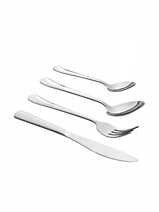 Kadax Set de Tacâmuri Inoxidabil Argintiu 24buc