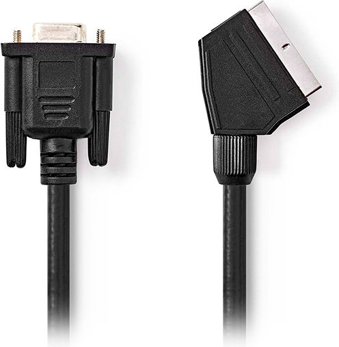 Nedis Cable Scart male - VGA female 2m Black CVGL31550BK20