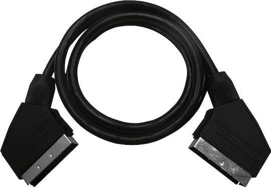 Osio Καλώδιο Scart мъжки - Scart мъжки 1.5м Черен OSK-1161