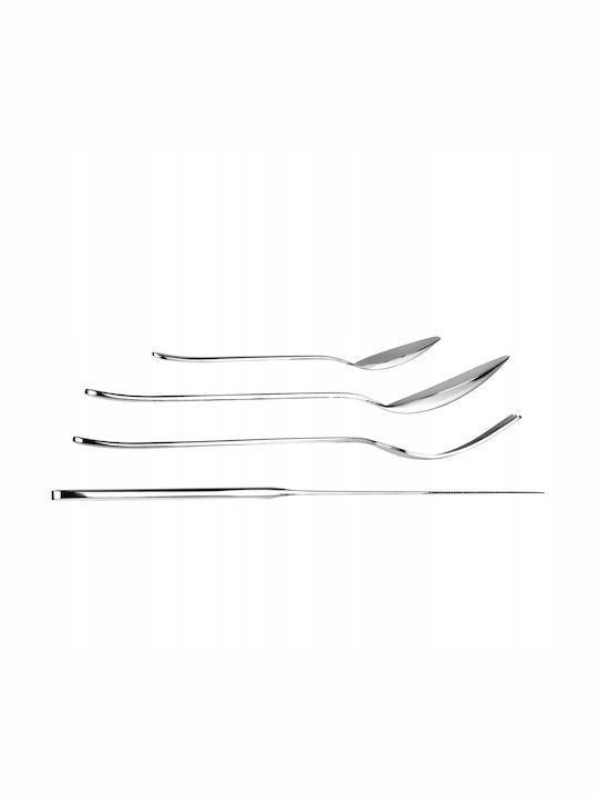 Kadax Set de Tacâmuri Inoxidabil Argintiu 24buc