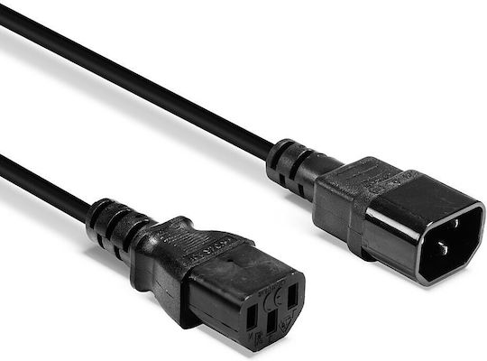 Lindy Iec IEC C13 - IEC C13 Cable 2m Μαύρο 30321