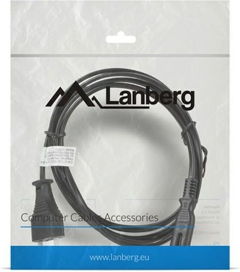 Lanberg IEC C13 - Euro Cable 1.8m Μαύρο CA-C7CA-10CC-0018-BK