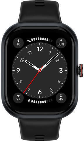 Honor Choice 50mm Αδιάβροχο Smartwatch με Παλμογράφο (Μαύρο - M/L)