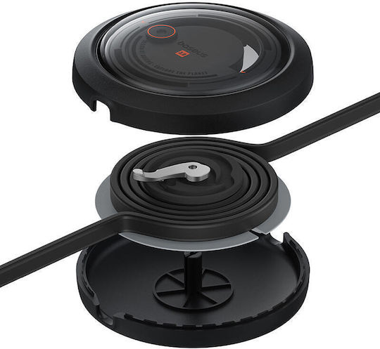 Baseus Free2draw Flat Cablu USB la Lightning / Type-C / micro USB cu mai multe porturi 6A Negru 1.1m (P10368700111-03)