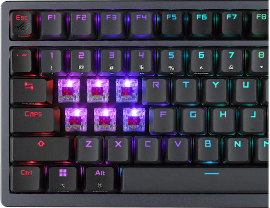 Asus ROG Azoth Fără fir Gaming Tastatură 75% cu ROG NX Red comutatoare și iluminare RGB (Engleză US)