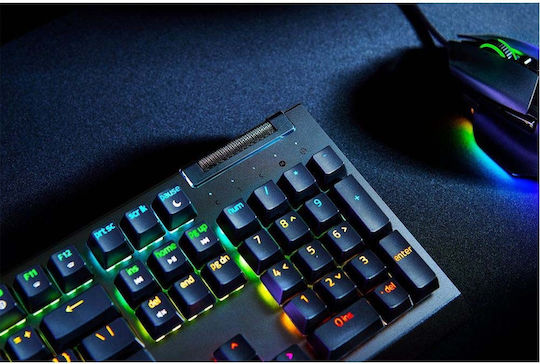 Razer BlackWidow V4 X Gaming Mechanical Keyboard with Razer Yellow switches and RGB lighting (English US)