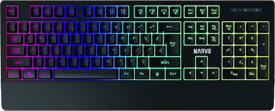 Marvo K635 Gaming Πληκτρολόγιο με RGB φωτισμό (Αγγλικό US)