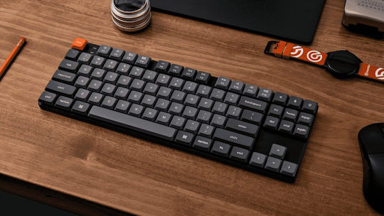 Keychron K1 Max K1M-H1 Tastatură Mecanică De Gaming Fără Fir Tenkeyless Cu Comutatoare Gateron Low Profile Red Și Iluminare RGB Engleză SUA