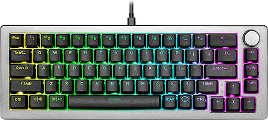 CoolerMaster CK720 Gaming Tastatură Mecanică 65% cu Kailh Box Brown comutatoare și iluminare RGB (Engleză US) Space Grey