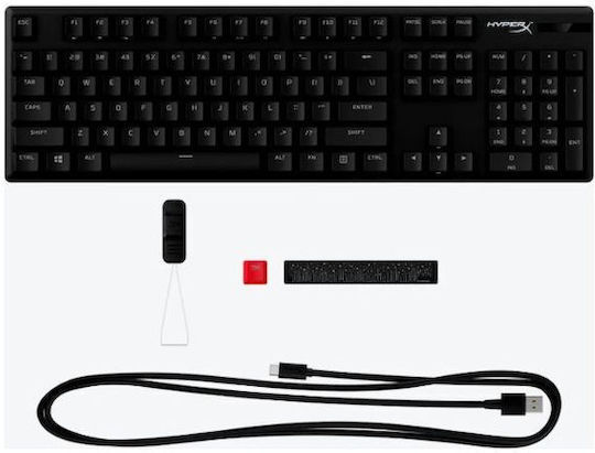 HyperX Alloy Origins PBT Gaming Mechanical Keyboard with HyperX Aqua switches and RGB lighting (English US)