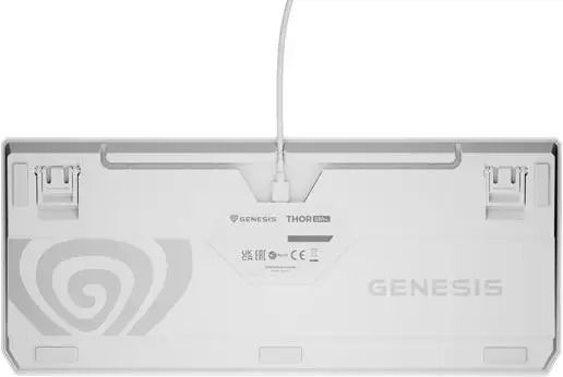 Genesis Thor 230 TKL Gaming Mechanical Keyboard Tenkeyless with Outemu Red switches and RGB lighting (English US) White